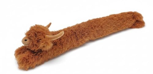 Highland Cow Door Draught Excluder. Shaggy Red/Brown Coat