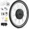CO-Z Kit de Conversion pour Vélo Électrique 48V 1000W Roue Avant 26, Kit de E-Bike Moteur Moyeu Roue Électrique avec Affichage LCD & Système Pas