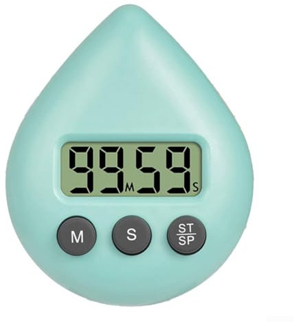 Minuteur de douche numérique avec design étanche, taille compacte et fonctionnalités conviviales pour plus de commodité (léger et vert)