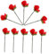 DECHOUS Folding Rose 10pcs Rose Erscheinen Zaubertricks Seide Zu Erscheinen Close Up Bühne Street Performance Prop Zubehör