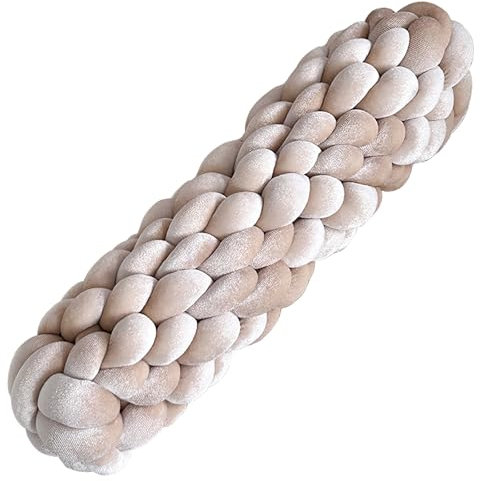 PromCaeruyn Zylindrisch Knotenkissen Kuschelkissen Bodenkissen Knoten Handgemachtes Kissen Dekokissen für Büro Wohnzimmer Schlafzimmer Wohnheim Auto(A)