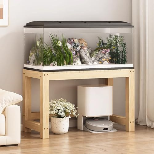 QUEMZAR Aquariumständer, Aquarium Unterschrank Aquarienschrank Starke Tragfähigkeit, für Schildkrötenbecken, Reptilien-terrarium, 90*40*50cm