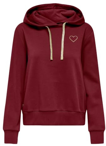 Only Onlnoli L/S Heart Hood Swt Noos Onlnoli L/S Heart Hood Swt Noos Donna (Pacco da 1)