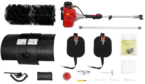 Zalydala Laubsauger | Handgehaltener Laubbläser | Laubbläser mit Benzinmotor | 2-Takt 52cc | 2,3 PS | 8500 U/min | 20,47 Bürste | 33,8oz Tank | Für Rasen & Golfplätze | Inkl. Schutzbrille