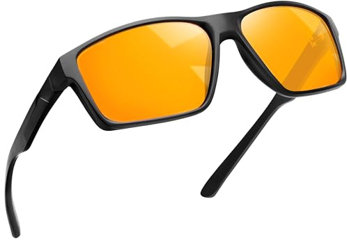 Joopin Square Blue Light Blocking Glasses for Men Women | Anti Eyestrain, Lightweight Frame Ergonomic Fit, One-Piece Nose Pads for Office Workers Gamers Commuters
