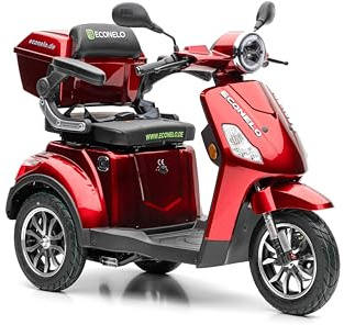 Seniorenmobil P1000, Lithium-Akku, 25 km/h, 1000 Watt (Rot)