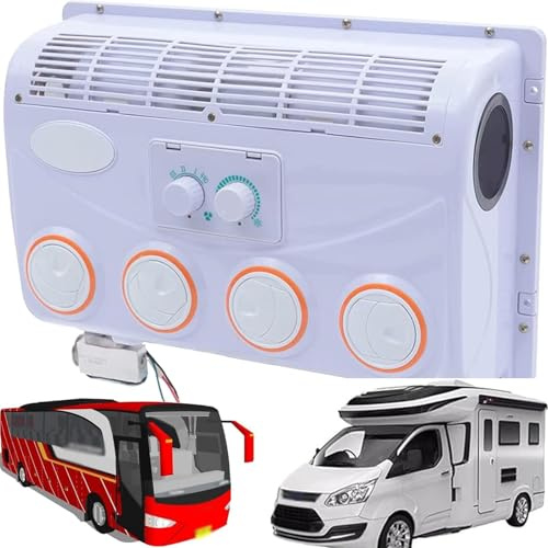 Condizionatore d'Aria DC per Camper Camion Bus Senza Consumo di Carburante per Veicoli Agricoli e da Costruzione