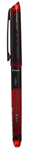 PILOT V-Ball Grip Tintenroller 1mm Flüssigtinte mit Durchflussregler rot 12 Stück