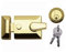 Jedo Standard 60mm Nightlatch - Polished Brass - Key Lock - Nightlatch - Residential & Commercial Doors