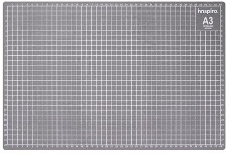 INNSPIRO Base de coupe 45x30cm. Tapis de coupe auto-cicatrisant. Pour écrire, dessiner, estamper et couper. Protection des surfaces de travail. Parfait pour couper les matériaux avec un cutter