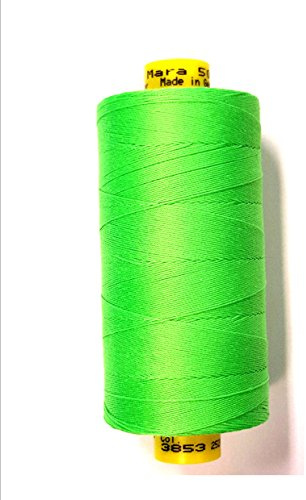 1,58€/100m GÜTERMANN Mara 50 Jeans-Stepp-Faden 500m Rolle neon-grün 3853