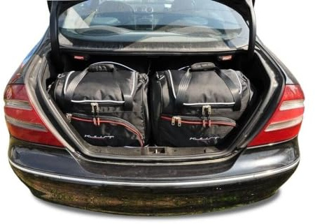 KJUST Kofferraumtaschen 4 stk kompatibel mit MERCEDES-BENZ CLK C209 2002-2010