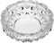 Deli Green Apple Crystal Heavy Glass Ashtray for Indoor and Outdoor Decorative (Round)