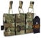 KRYDEX Tactical MOLLE Triple Open-Top M4 M16 5.56 .223 Magazine Pouch (MC)