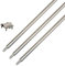 Tiefenerder Staberder Erdung Erder Ø 20 mm V4A Edelstahl Schlagspitze Klemme SDS (3m Set mit Klemme)
