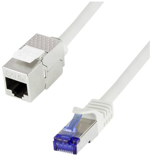 LogiLink CC5052S - Konsolidierungspunkt-Patchkabel, CAT 6A, S/FTP, grau, 2 m