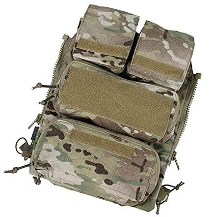 TMC 3107 Taktische Weste Tasche Reißverschluss Panel Tasche hinten befestigt Paket für AVS JPC2.0 CPC Produkt, MC, Einheitsgröße