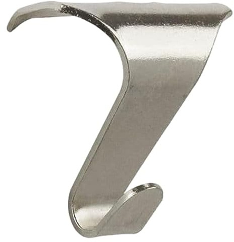 Taskar Large Chrome Picture Rail Hooks for Picture Hanging Pack of 4