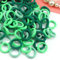 100 Stück Elastisch Haargummis Klein, Baby Haargummis, Soft Baumwolle Mini Haarband, Ohne Metall Haargummis, Pferdeschwanz Inhaber Perfekt für Kinder, Babys, kleine Mädchen, Grün