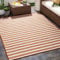 Livabliss Outdoor Teppich wetterfest, Valencia - In und Outdoor Teppich für Balkon 160x220 cm, Terrasse, Garten, Küche - Outdoor Teppich Boho Style, Teppich für draußen - Teppich Rost und Creme