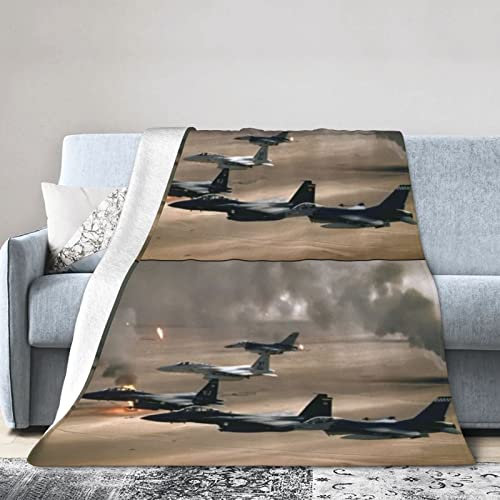 War Plane Multi-Yard Super weiche Flanelldecke, Klimaanlagendecke, für Bettwäsche, Sofa und Reisen