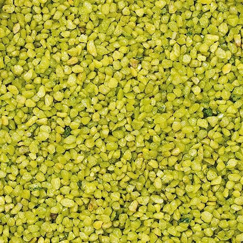 matches21 HOME & HOBBY Deko-Granulat als Streudeko farbig 5 Kg in grün - Grober Deko-Sand in Ø 2-3 mm für Blumen-Vasen oder Dekoschalen - Bunte Steinchen als Hochzeit Tischdeko Wohndeko