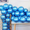 JARTTY 100 Pezzi Palloncini Blu Metallizzati 12 Pollici Palloncini Azzurro Metallizzato Lucido Cromato Compleanno Festa Fidanzamento Matrimonio Baby Shower Decorazioni
