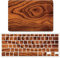 JZ Wood Grain Fall Für MacBook Air 15 with M2 (Models: A2941) Hartschalenkoffer mit Keyboard Cover Set - D