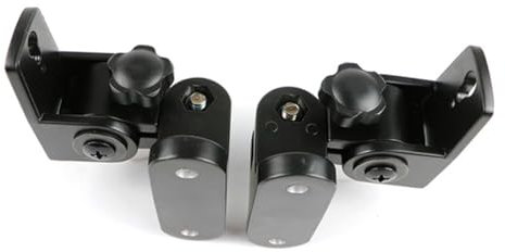 OSALADI 2pièces Support Mural pour Haut-parleurs Alliage De Zinc Support De Surround Facile à Installer Noir