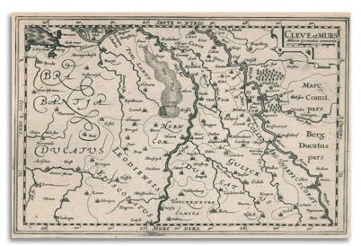 QLLS Vintage-Karten-Poster, Rhein und Mosel, Flussgebiete, dekorative Leinwand, Familienschlafzimmer, Kunstwerk, Bild, Gemälde, 60 x 90 cm