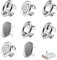 8 Pcs Sink Overflow Cover Bath Overflow Cover Sink Overflow Ring Sink Overflow Cap Sink Overflow Kit Basin Overflow Rring for Bathroom Kitchen Sink Washing Vanity Basin(Style 4)