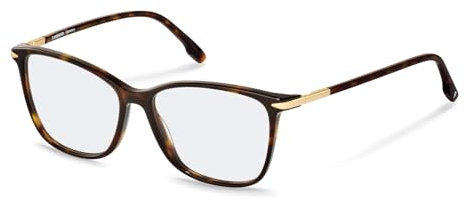 Rodenstock Brille mit Sehstärke in Havanna & Gold für Herren optional mit Sonnenbrillentönung oder Blaulichtfilter, Quadratisch, gefertigt aus Acetat, Modell: R5363 (inklusive Brillenetui)