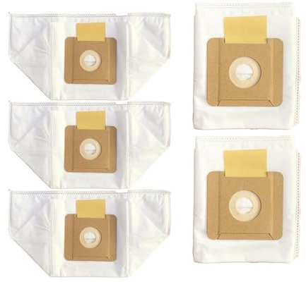 5 pièces, sacs d'aspirateur. Compatible avec Karcher VC2, VC 2 Premium 2.863-236.0. Sacs à poussière, ensembles de collecteurs, pièces de rechange réutilisables.