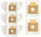 5 pièces, sacs d'aspirateur. Compatible avec Karcher VC2, VC 2 Premium 2.863-236.0. Sacs à poussière, ensembles de collecteurs, pièces de rechange réutilisables.