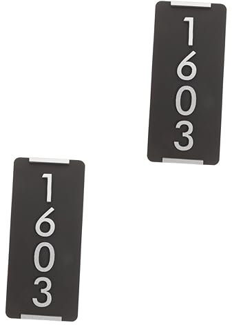 OSALADI 2pcs Number Plate House Address Plaque for Outside Outdoor Mailbox Address Plaques Door Name Plate Personalized for Office Mailbox Plaques Mailbox Numbers Plaque Emblems Acrylic