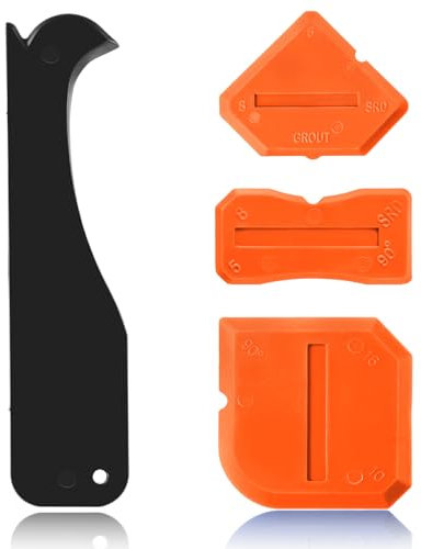 Dimeho 4 Stück Dichtungsmittel-Finishing-Werkzeug aus Silikon Fugenschaber Versiegelungs Handentfernungswerkzeug für Küche Badezimmer Boden Waschbecken Fensterfugen Dichtungsmittel