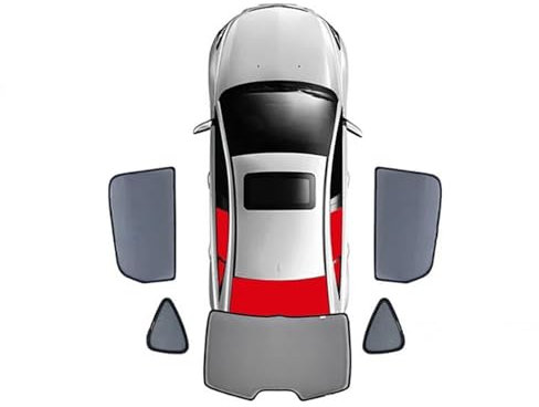 Sonnenblende Auto Für Hyundai I30 PD Für Hatchback 2017-2022 Magnetische Auto Sonnenschutz Visier Frontscheibe Hinten Seite Fenster Schild(5PCS R T Back)