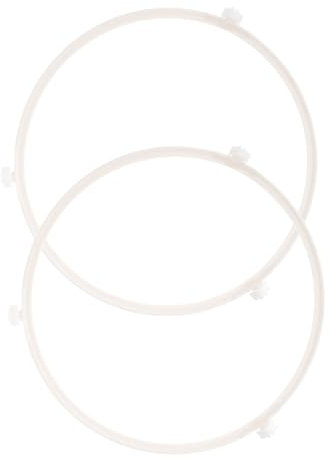 OSALADI Bandeja Giratoria para Horno Microondas con Placa de Vidrio Y Rodillos Material de Soporte Fácil de Calentar Rotación Equilibrada Suministros para Horno