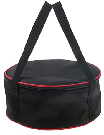 Camping Tableware Organizer,Picnic Flatware Storage Bag,Outdoor BBQ Round Storage Bag for Plates Dishes Pots Bowls Utensils