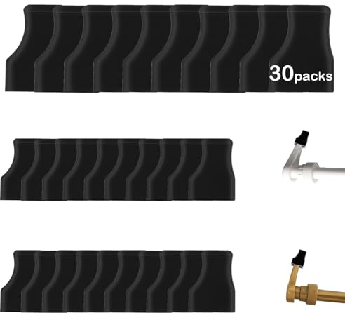 Coffee Syrup Pump Tip Cap Covers 30pcs, Universal Syrup Pump Covers for Torani, Monin, Starbucks, Jordan’s Skinny Coffee Syrup Bottles