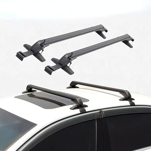 2Stück Dachgepäckträger Querträger für Seat FR + Leon Ibiza Cupra, Abschließbar Gepäckträger Aluminium Dachgepäckträger Trägersystem für Fahrradträger Dachboxen Skiträger