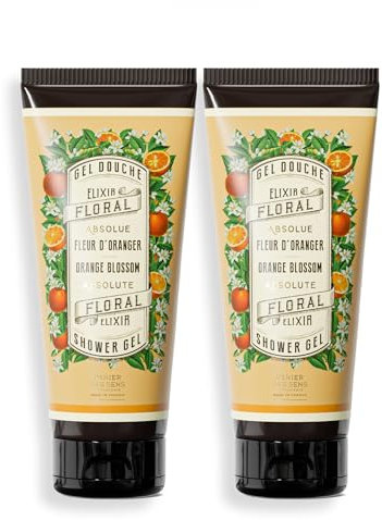 Panier des Sens – Gel Douche Naturel Fleur d’Oranger - Gel Douche Hydratant – à Huile d'Olive - 95% d'Ingrédients Naturels - Fabriqué en France - 2x200ml