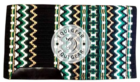 EQUIEMPRESS Sattelunterlage Western Ranch/Westernsatteldecke aus Neuseelandwolle, Top Wool Pad Sensor Flex (Anpassung möglich) A-301 (36 x 42)