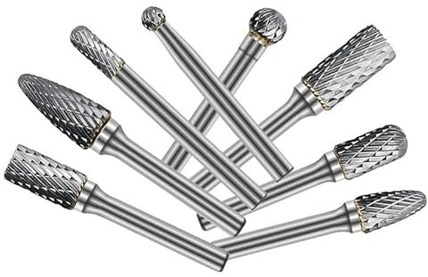 Fresa de dibujo de Metal con vástago de 6mm, fresa rotativa de carburo de tungsteno, broca de grabado CNC, pulido de Metal con diamante abrasivo