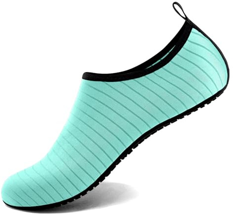 Steppli Water Shoes Yoga Quick-Dry BeachPool Sea Surf Shoes Aqua Wet Socks for Men Women Green EU38/39=UK4.5/5.5