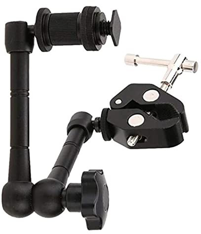 Arm Super Clip Clamp Articulating Holding Arms For LCD Monitor LED Video Light SLR DSLR Camera