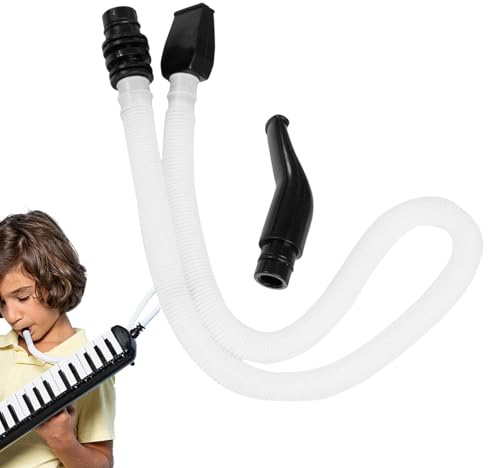 Melodica Ersatzschlauch, Melodikaschlauch Set, Musikinstrumentenzubehör mit Mundstück für Anfänger lockeres Üben Schule Outdoor-Treffen und Klassenaktivitäten