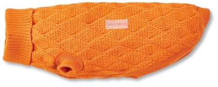 Wolters Strickpullover Diamond | Hundepullover für kühle Tage | Farbe Fancy-Orange - Gr. 50 (Rückenlänge 48-50 cm)