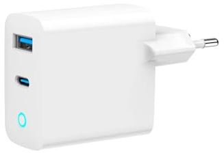 Gembird 2-Port Universal USB GaN Schnellladegerät 30W - USB-C + USB-A, kompakt und schnell, ideal für Smartphone, Tablet und andere USB-Geräte, Schwarz