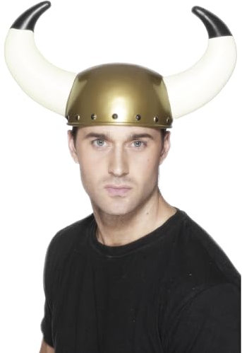 Smiffys Casque viking, or, avec grandes cornes